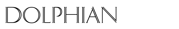 Dolphian font preview
