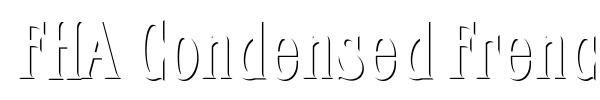 FHA Condensed French NC font preview