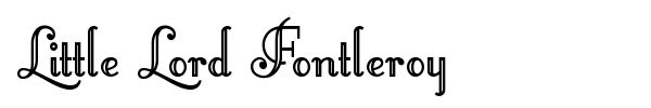 Fonte Little Lord Fontleroy