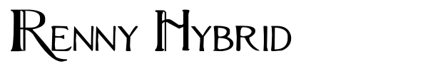 Renny Hybrid font preview