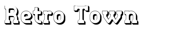 Retro Town font preview