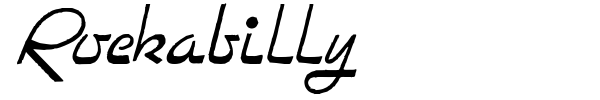 Rockabilly font preview