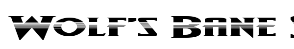 Wolf's Bane Super-Expanded font preview