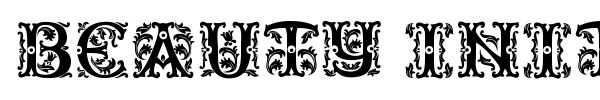 Fonte Beauty Initials