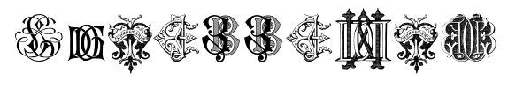Fonte Intellecta Monograms Random Samples Two