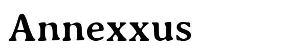 Annexxus font preview