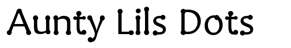 Fonte Aunty Lils Dots