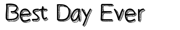 Best Day Ever font preview
