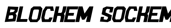 Blockem Sockem font preview