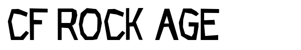 CF Rock Age font preview