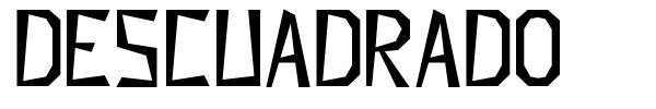 Descuadrado font preview