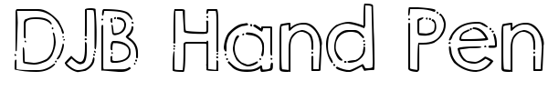 Fonte DJB Hand Penned Font