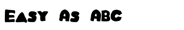 Easy As ABC font preview