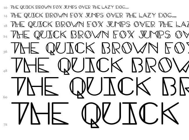 Edge Caps font waterfall