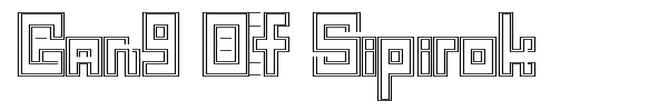 Fonte Gang Of Sipirok