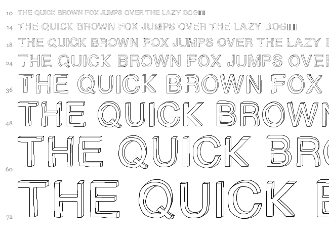 Gizems Sketch font waterfall