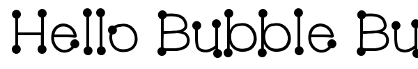 Hello Bubble Butt font preview