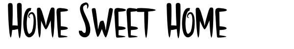 Fonte Home Sweet Home
