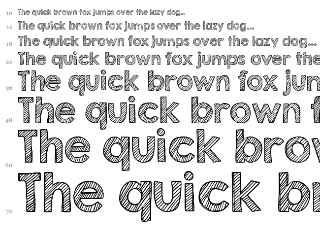 KG Second Chances font waterfall