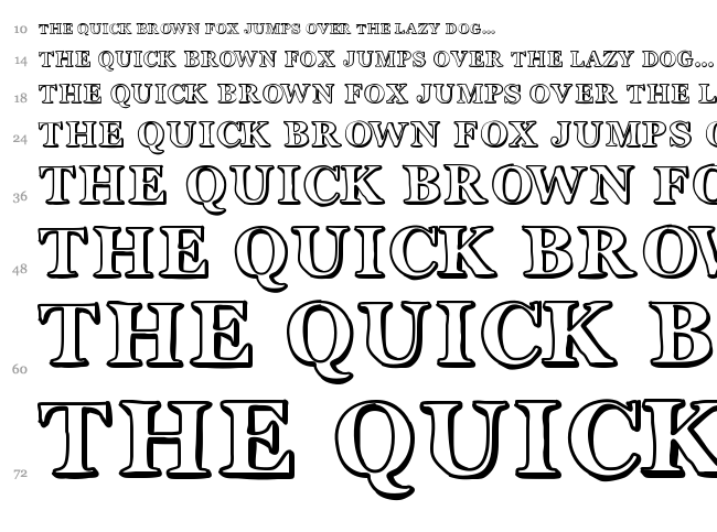 Okay font waterfall