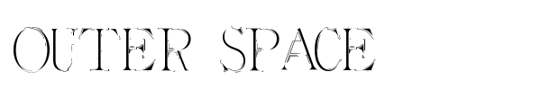 Outer Space font preview