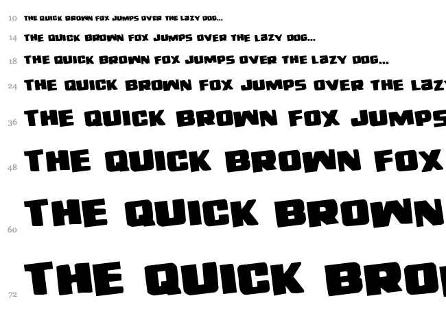 Right Hand Luke font waterfall