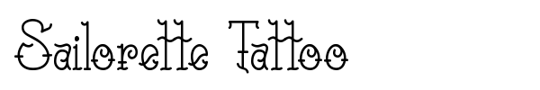 Sailorette Tattoo font preview