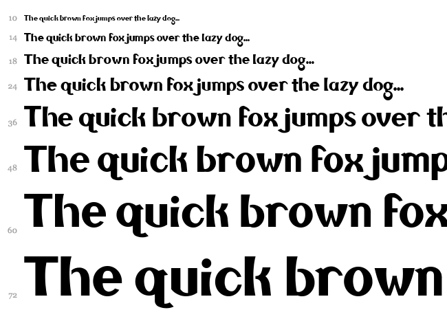 Seasalt font waterfall