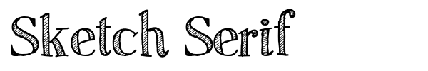 Fonte Sketch Serif