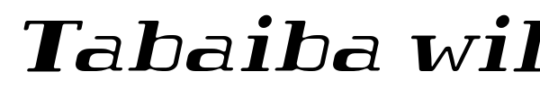 Tabaiba wild FFP font preview