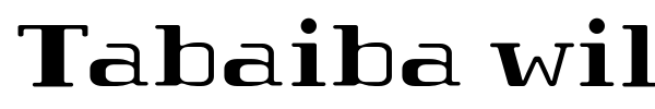 Tabaiba wild FFP font preview