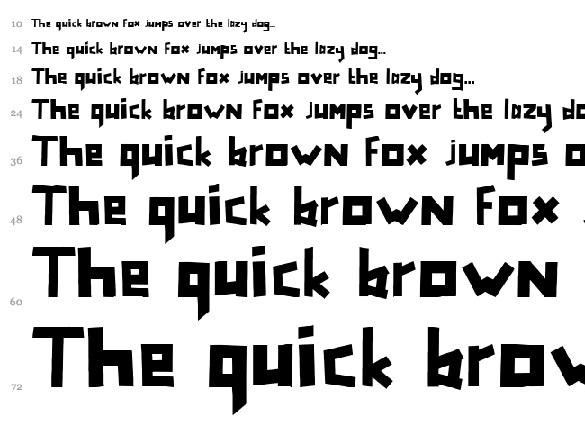 TapeFont font waterfall