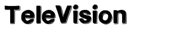 TeleVision font preview
