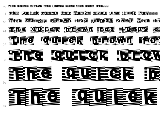 Total Event font waterfall