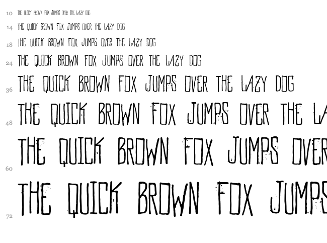 Vtks MockUp font waterfall