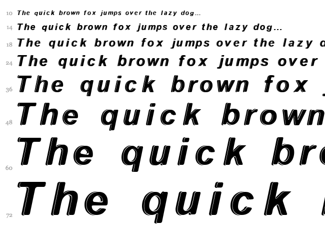 With The Waves font waterfall