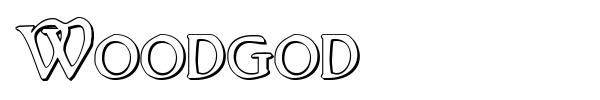 Woodgod font preview