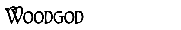 Woodgod font preview