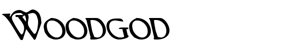 Woodgod font preview