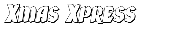 Xmas Xpress font preview