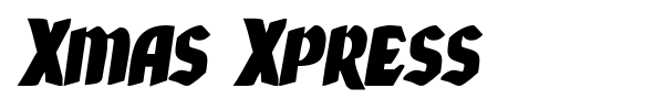 Xmas Xpress font preview