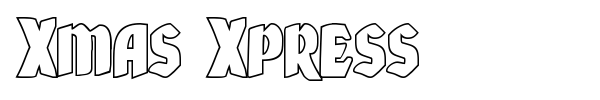 Xmas Xpress font preview