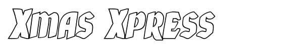 Xmas Xpress font preview
