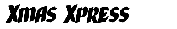 Xmas Xpress font preview