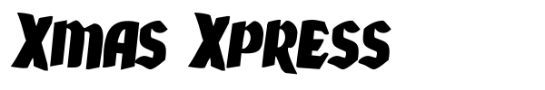 Xmas Xpress font preview