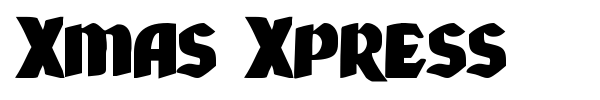 Xmas Xpress font preview