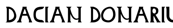 Dacian Donarium font preview