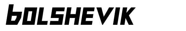Bolshevik font preview