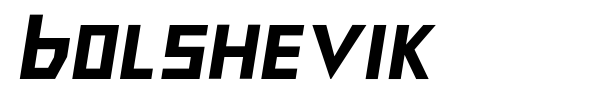 Bolshevik font preview