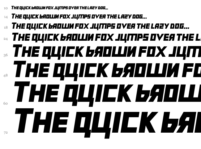 Bolshevik font waterfall